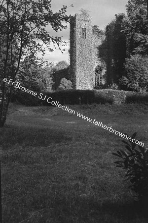 DUNSANY CASTLE FROM S.W. SHOWING MODERN BILLIARD ROOM ADDED ABOUT 1900